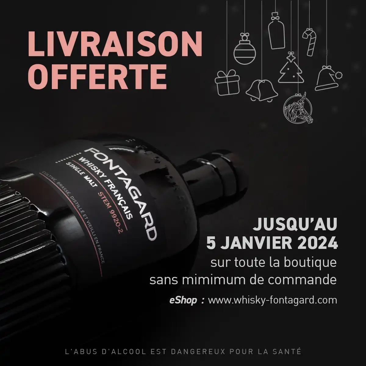 Fêtes de Noël : livraison offerte jusqu'au 5 janvier 2024